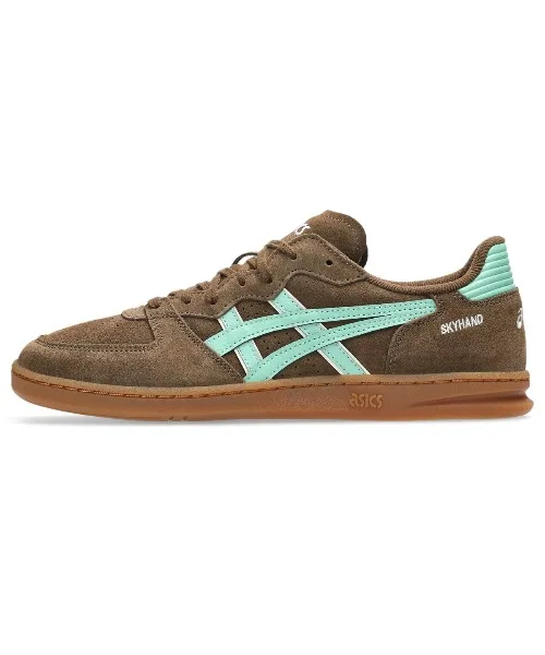 Мужские кроссовки ASICS SKYHAND OG из замши коричневые — фото 3