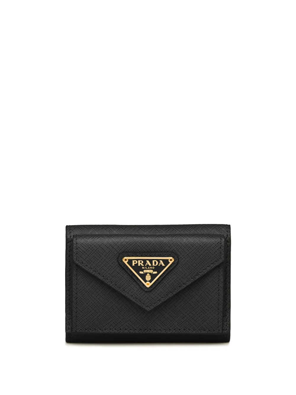 

Маленький кошелек из сафьяновой кожи Prada, черный