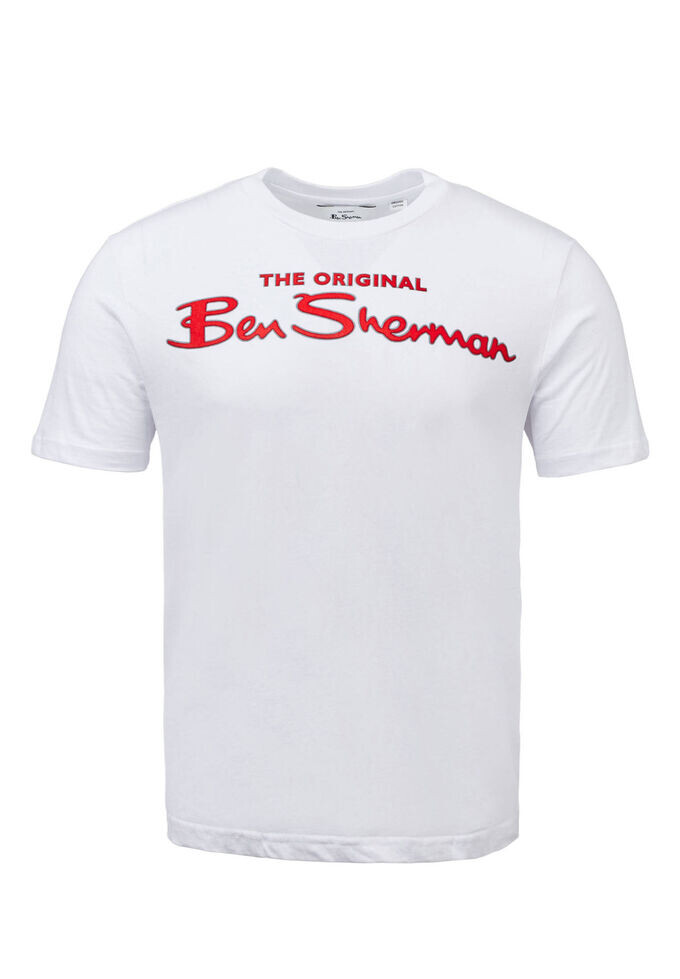 

Фирменный логотип на футболке Ben Sherman, белый