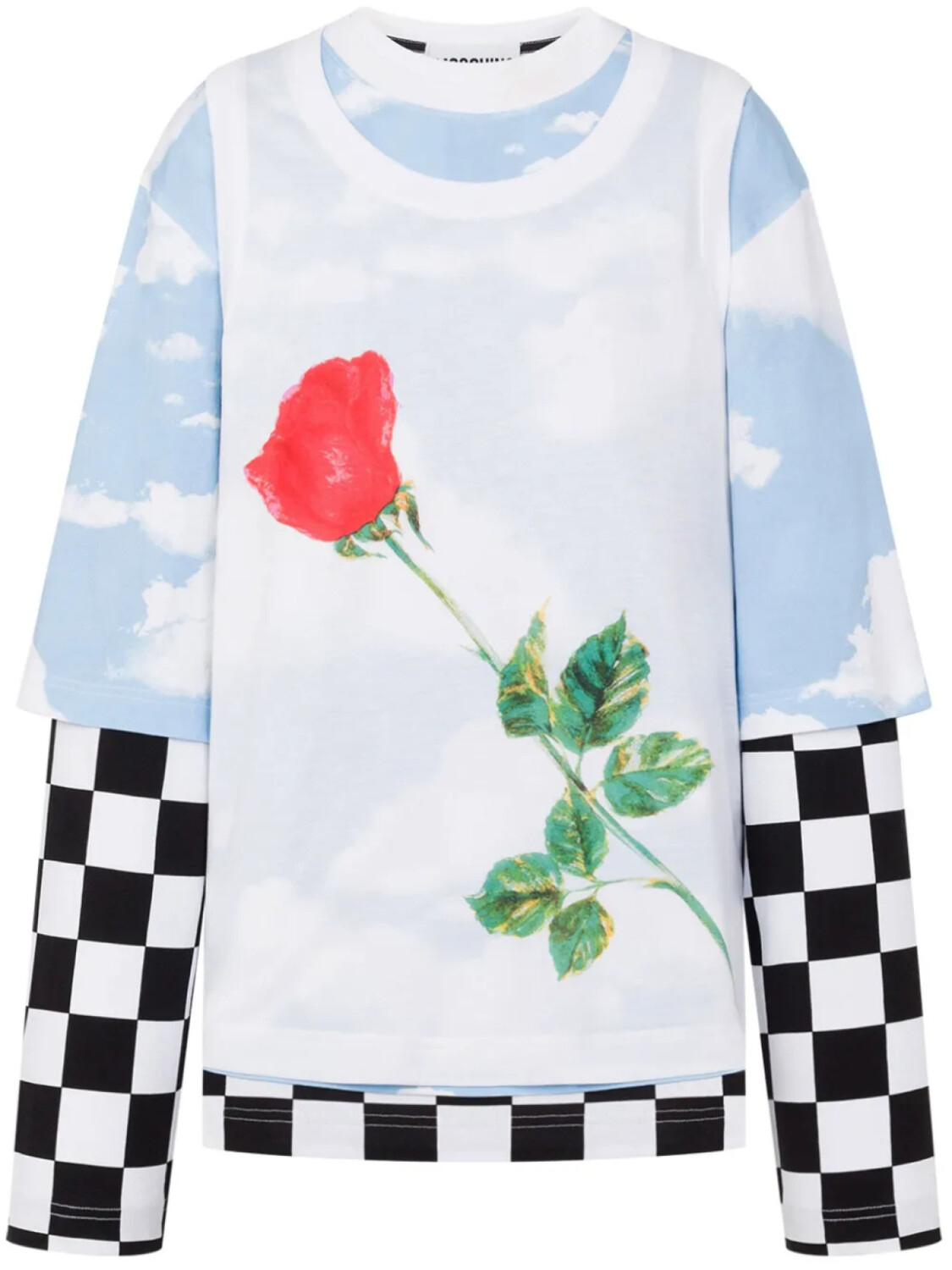

Moschino футболка в стиле колор-блок, белый