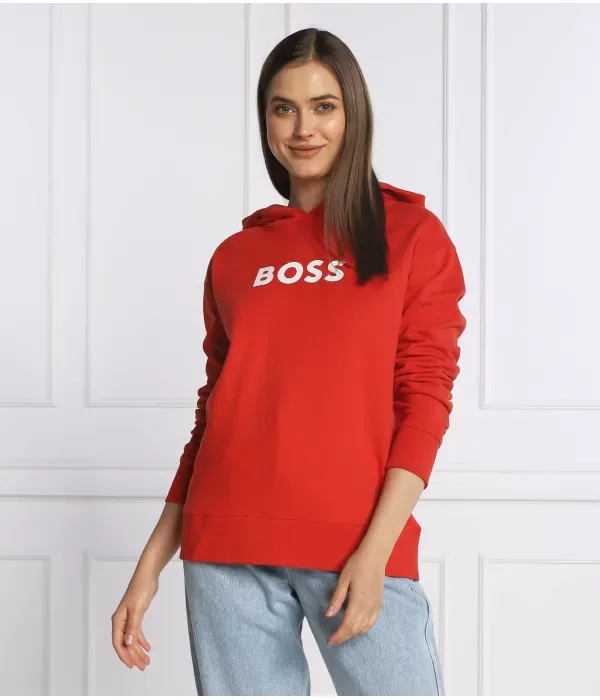 C_Edelight_1 Толстовка relaxed fit Boss, красный — фото 3