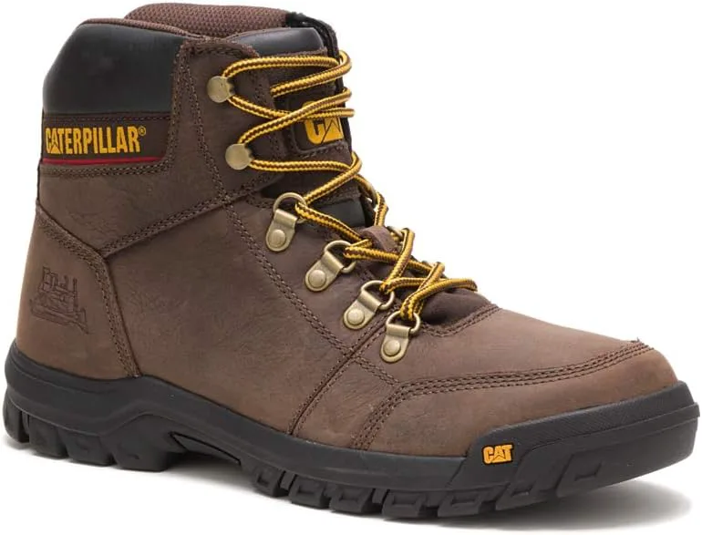 Мужские рабочие ботинки Cat Footwear с мягким носком, контурные, коричневый