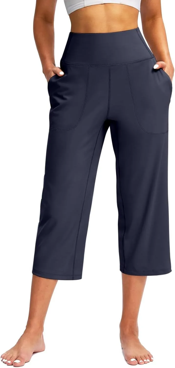 

Женские капри с карманами, Casual Stretch, High Waisted LCMTWX