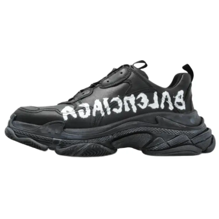 

Balenciaga Низкие массивные кроссовки Triple S, мужские, черные