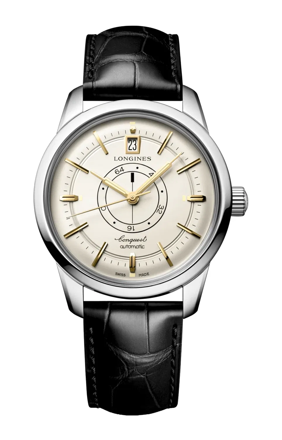 CONQUEST HERITAGE CENTRAL POWER RESERVE - L1.648.4.78.2 LONGINES, золотой