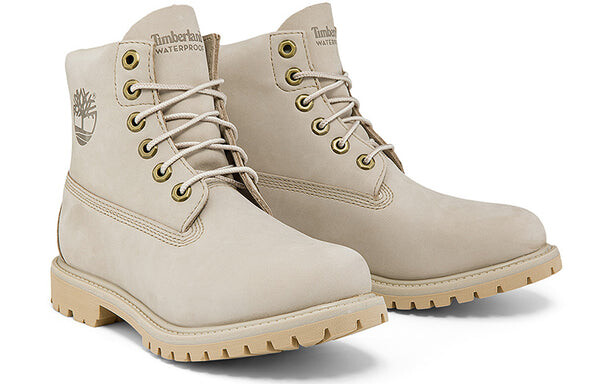 Кроссовки paninara collarless 6 inch wide fit waterproof boots 'light grey nubuck' Timberland, серый — фото 4