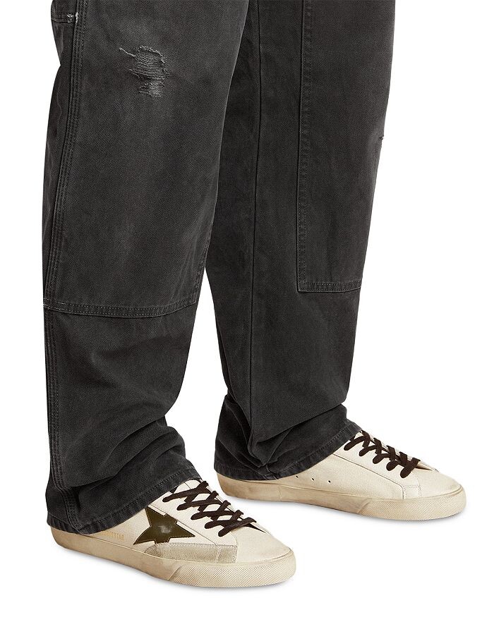 Мужские кожаные кроссовки Super Star Golden Goose, слоновая кость/кремовый — фото 3