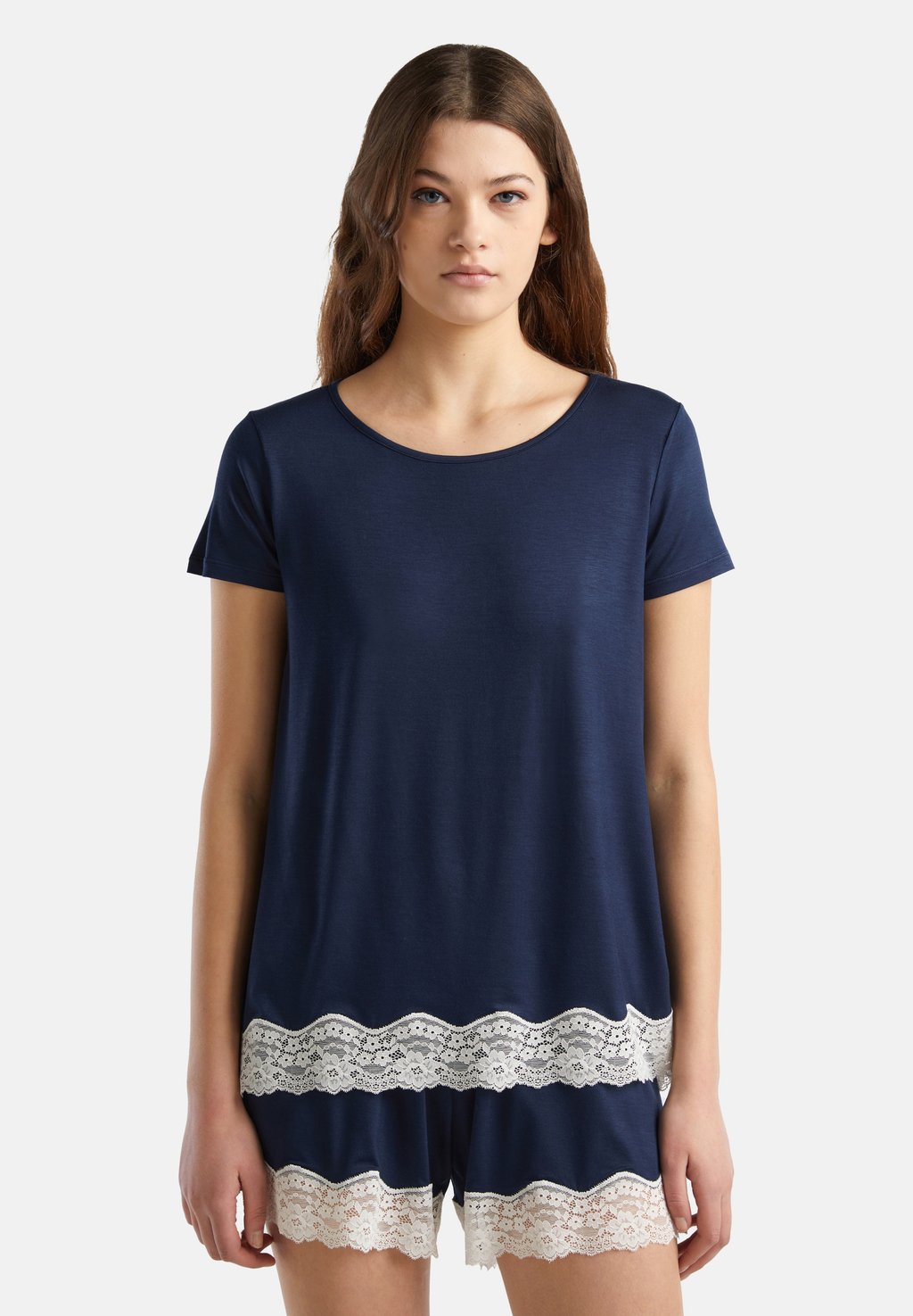

Базовая футболка ROUND NECK United Colors of Benetton, синий