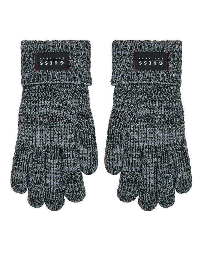 

Мужские перчатки Guess Schwarz, серый/черный