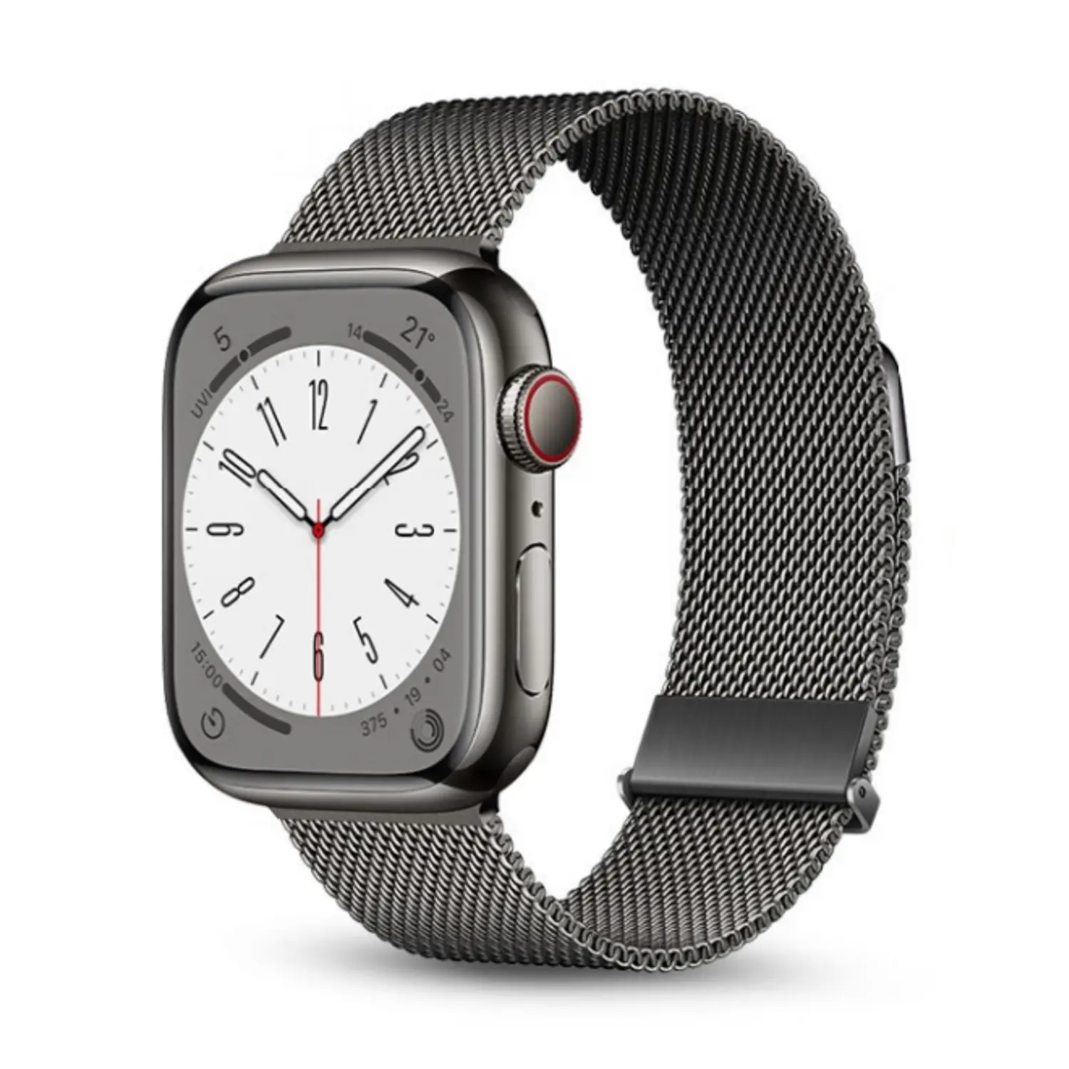 

Wepro Часы Strap Apple Compatibility Metal, Double Magnetic Buckle[Graphite]