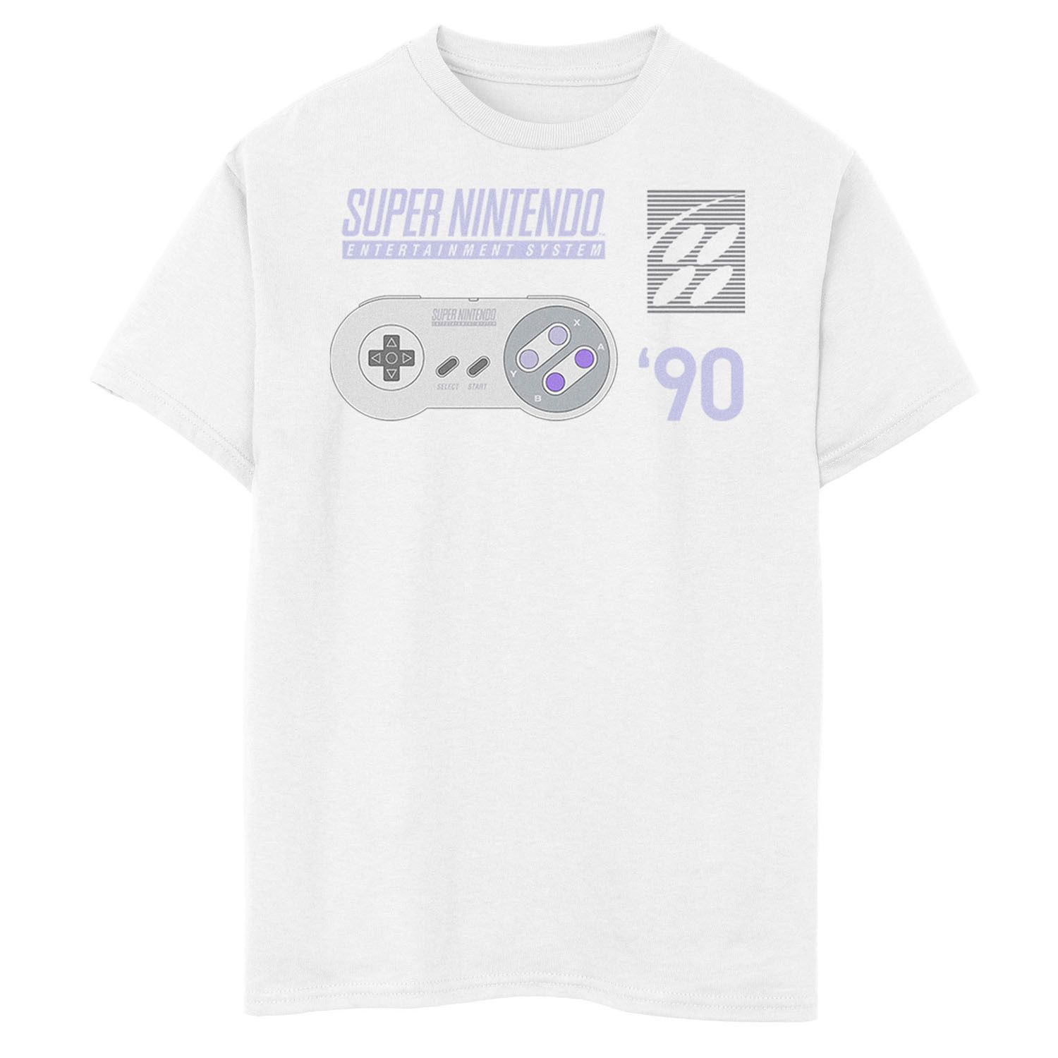 

Футболка Super Nintendo Controller 90 для мальчиков 8–20 лет Licensed Character, белый