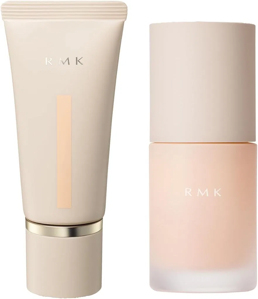 Тональный крем RMK Cream Foundation Aquatic Glow 101 + Праймер Luminous Makeup Base