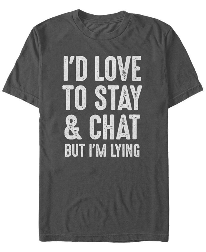 

Мужская футболка с короткими рукавами Stay and Chat с круглым вырезом Fifth Sun, серый