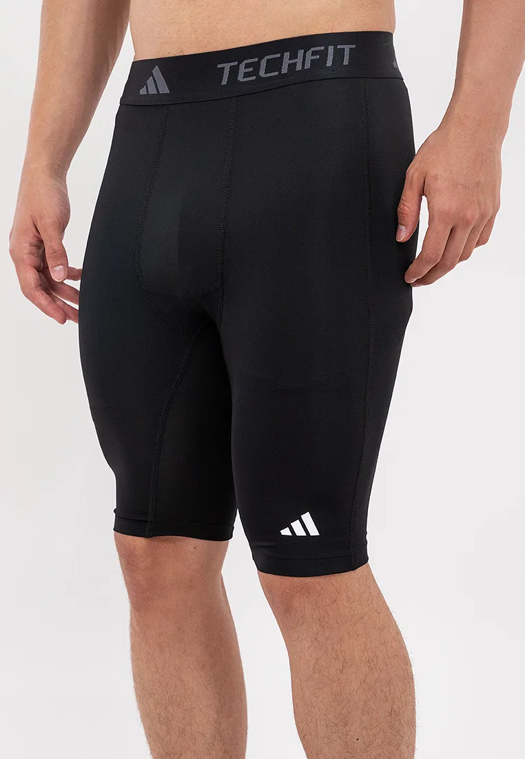 Тренировочные леггинсы Techfit компрессионные, adidas, черный — фото 4