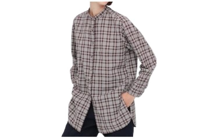 

Рубашка женская Uniqlo, коричневый