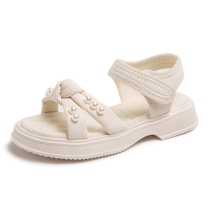 

Детские сандалии среднего размера с противоскользящей подошвой, легкие, амортизирующие, увеличивающие рост Neon, белый