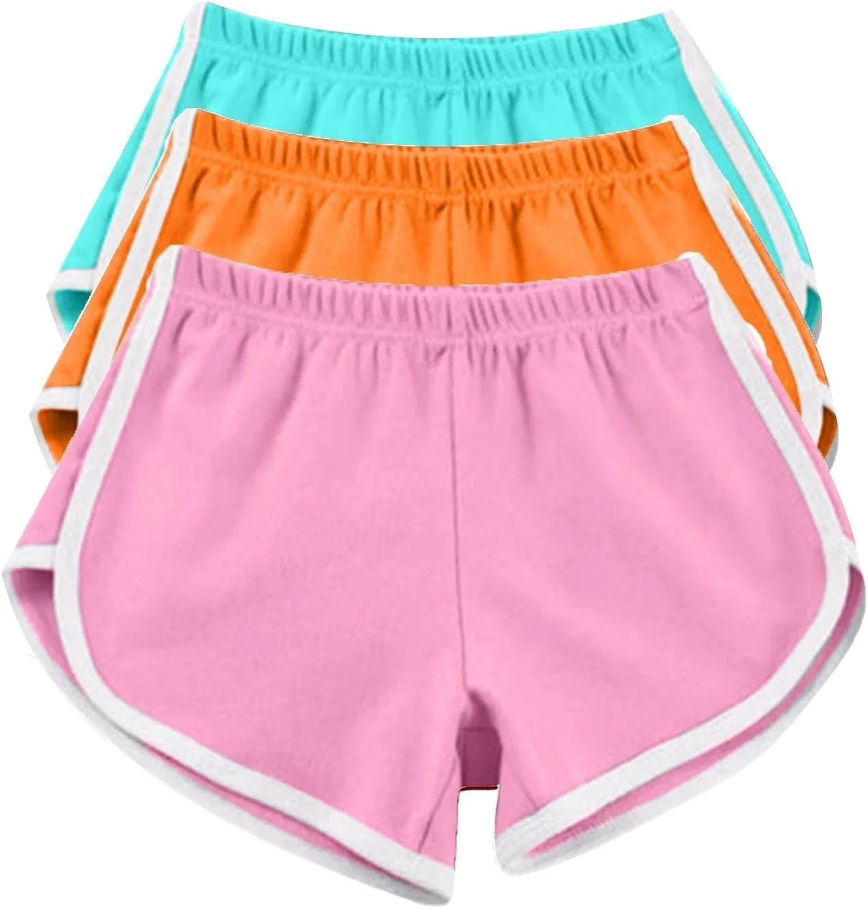Спортивные шорты для женщин, 3 шт, Athletic, B2-watermelon Red