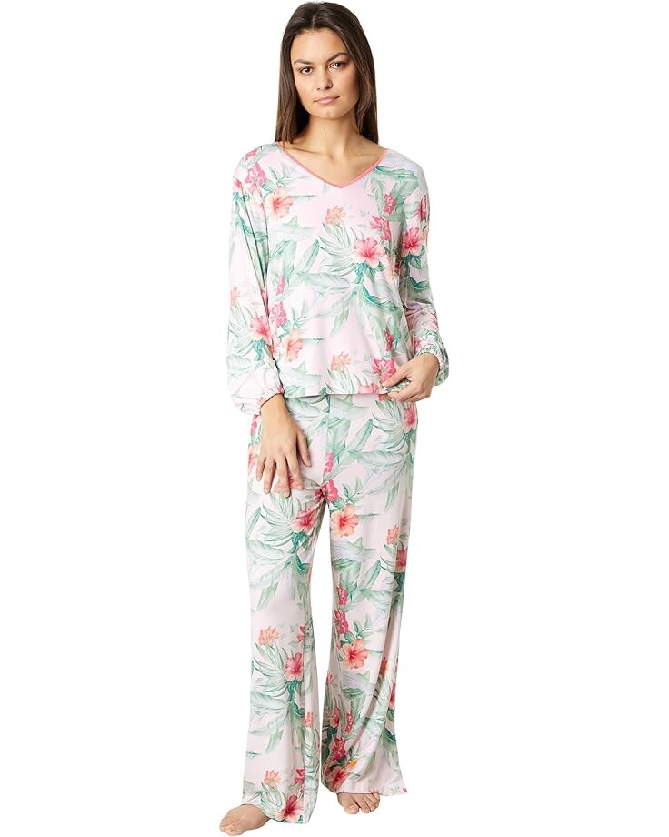 

Пижама Tommy Bahama Short Sleeve Short, цвет Pink Floral