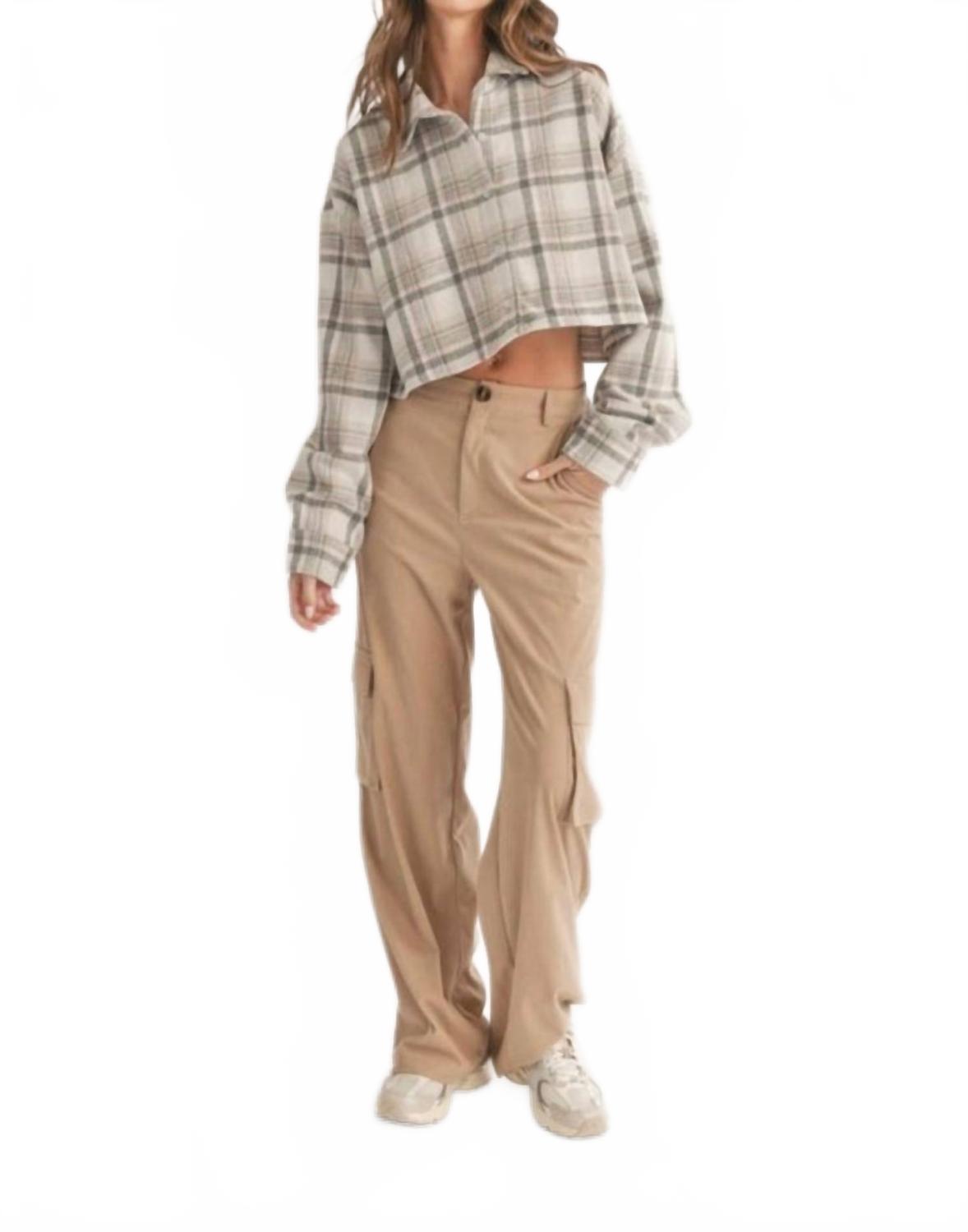 

Бархатные карго-штаны в цвете тауп Klesis, Taupe