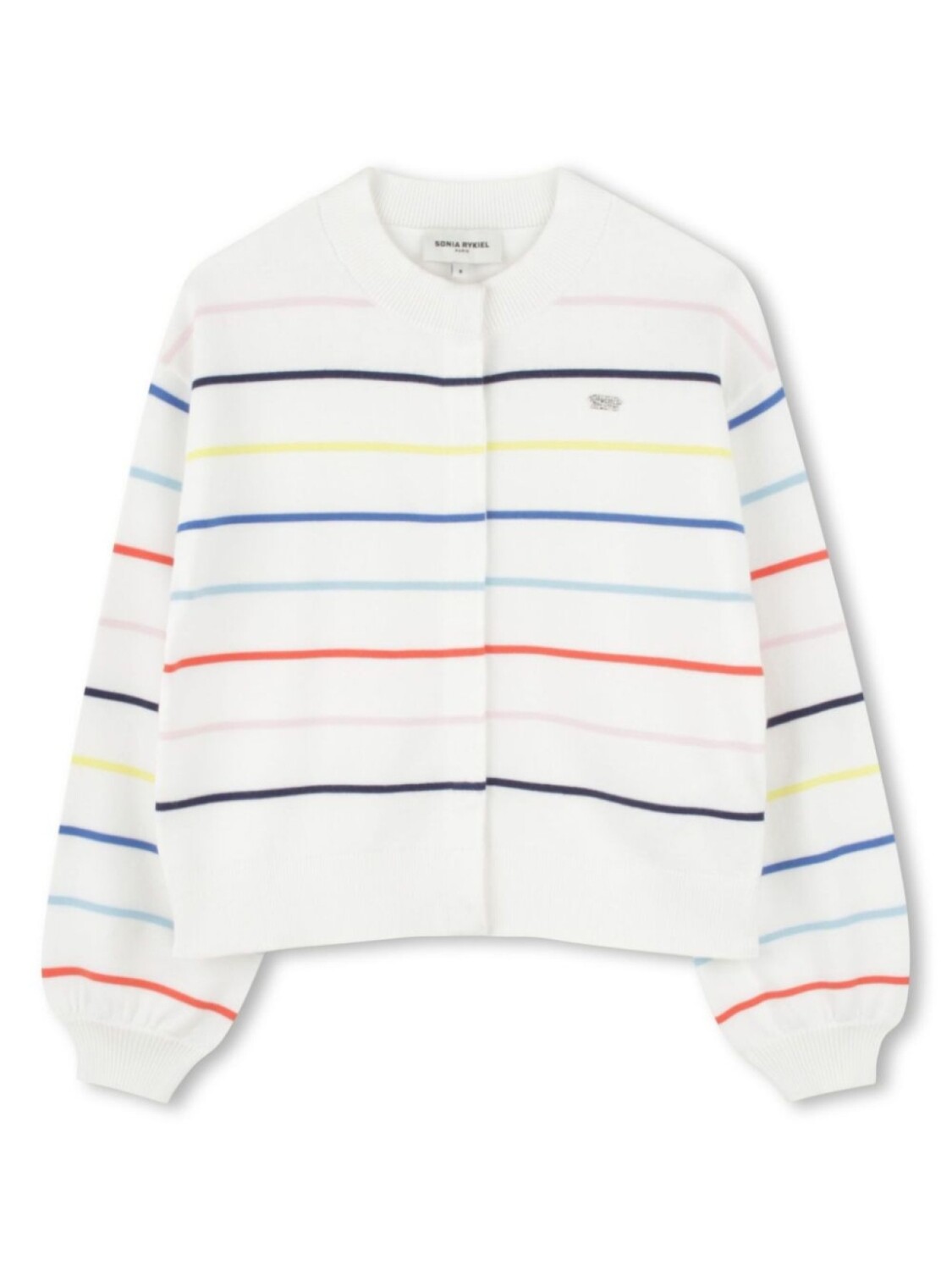

SONIA RYKIEL ENFANT кардиган в полоску, белый
