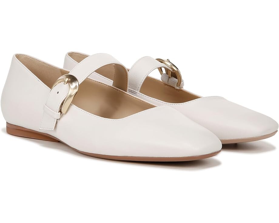 Туфли на плоской подошве Naturalizer 27 Edit Carter Mary Janes, цвет Warm White Leather