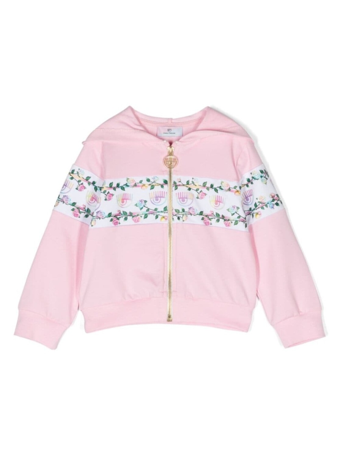

Chiara Ferragni куртка с капюшоном и логотипом Eyelike, розовый