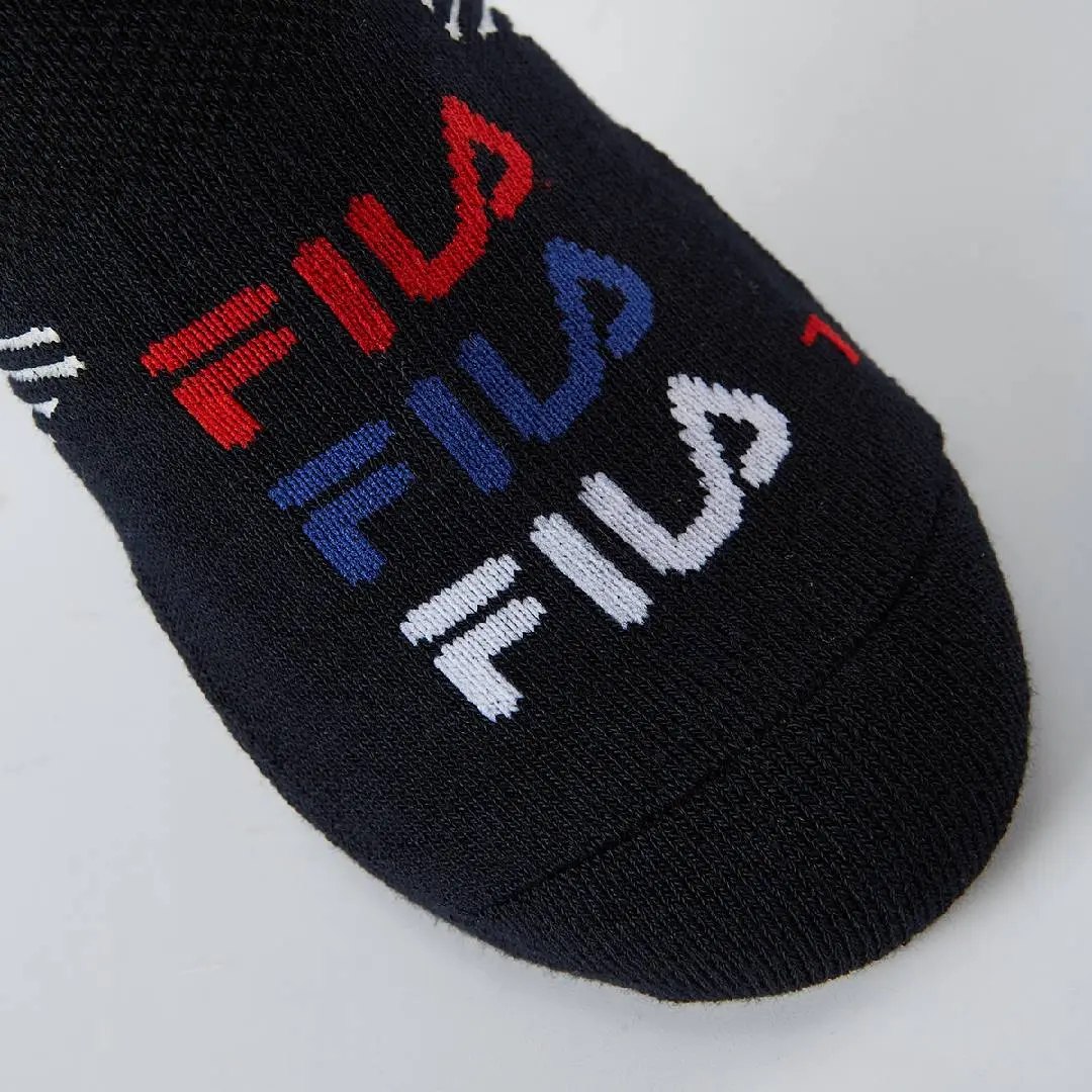 Носки 2 пары для детей от 3 до 7 лет FILA KIDS, белый/черный — фото 4