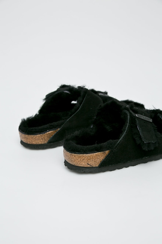 Тапочки Arizona Fur Birkenstock, черный — фото 2