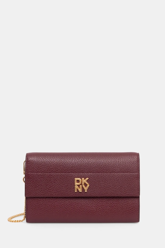 

Кожаный кошелек Dkny, бордовый
