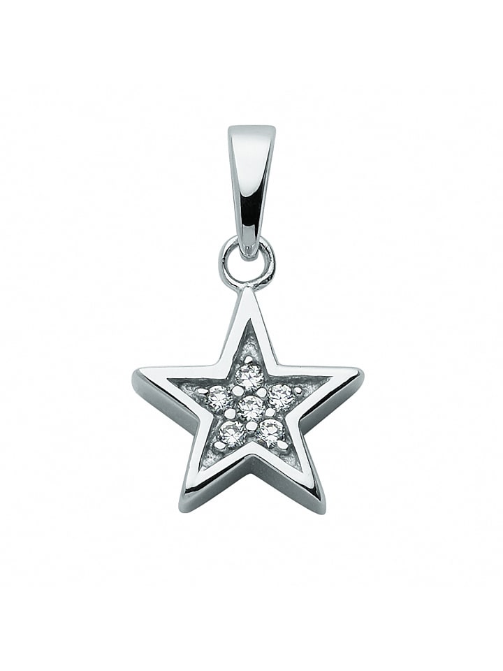 

Adeliás Женский кулон из серебра 925 пробы с кубическим цирконием, диаметр 10,2 мм