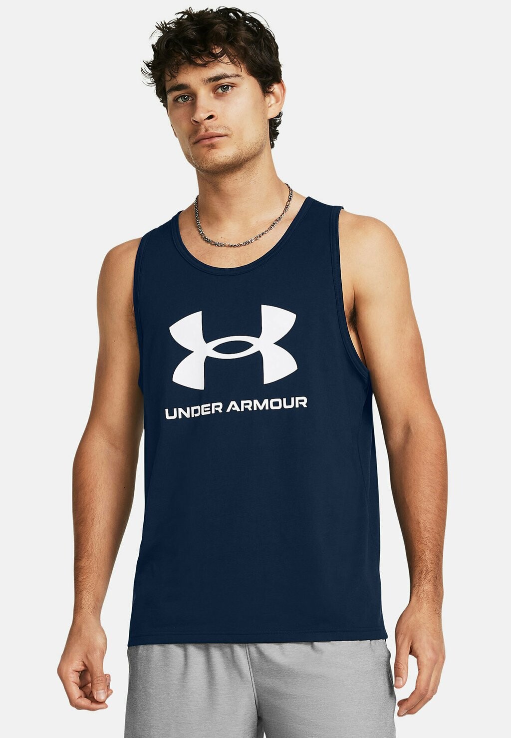 

Топ Sportstyle Logo Tank Under Armour, цвет academy