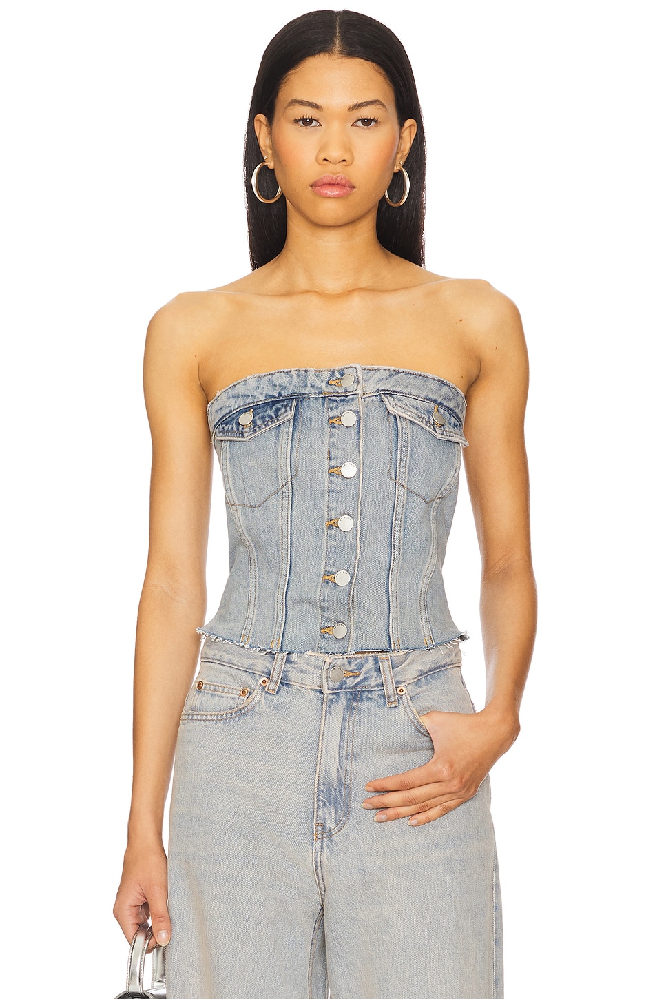 

Топ-труба из денима Carli Dr. Denim, canyon light vintage
