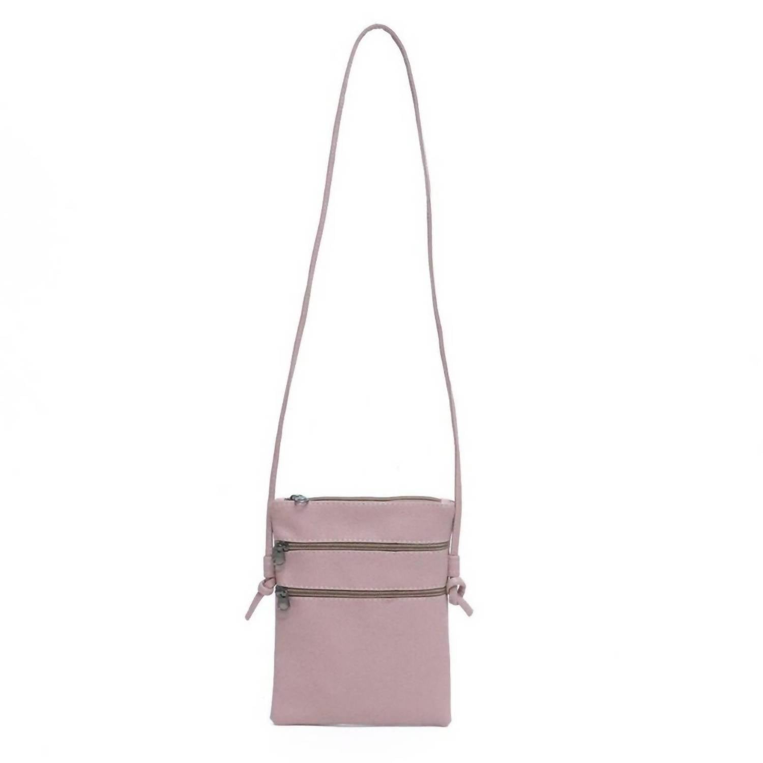 

Женская сумка через плечо с несколькими молниями в цвете Blush Pink Judson & Co., Розовый, Женская сумка через плечо с несколькими молниями в цвете Blush Pink Judson & Co.