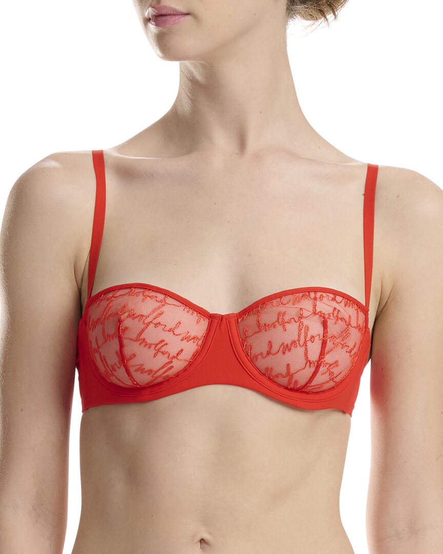 

Бюстгальтер-балконет Wolford без подкладки, красный