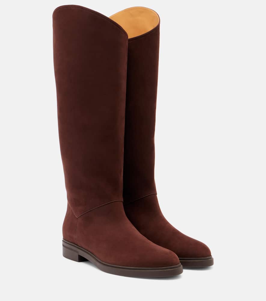 Высокие замшевые ботинки Kilda Loro Piana, French Coffee