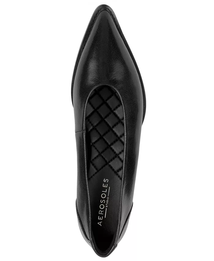 Женские тапочки Mide Tailored Туфли на плоской подошве Aerosoles, черный — фото 4