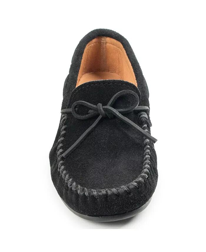 Мужские замшевые классические мокасины Minnetonka, черный — фото 2