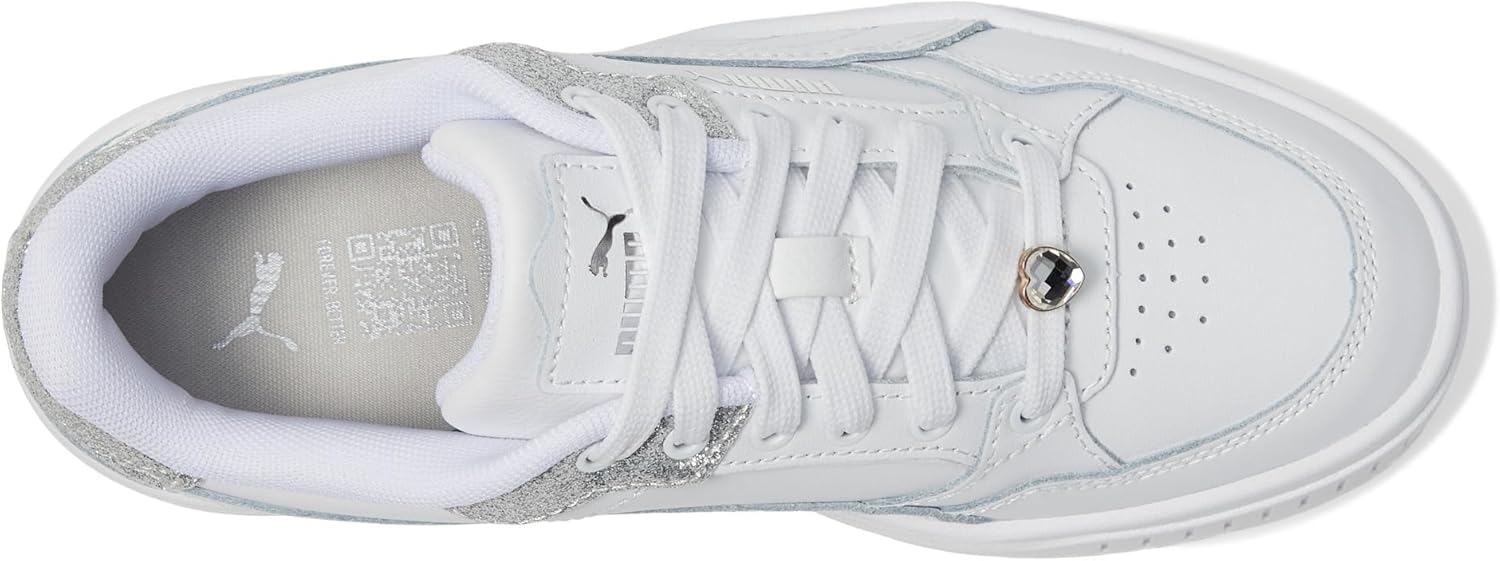Детские кроссовки Puma Karmen II Idol (для детей постарше), белый/серебряный — фото 2