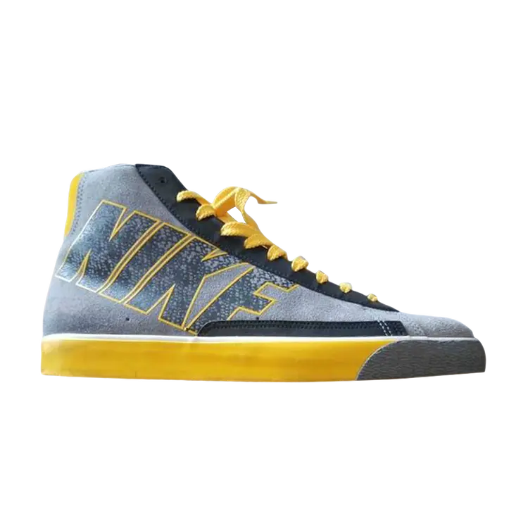 

Кроссовки Nike Blazer High 'Cool Grey Yellow', серый
