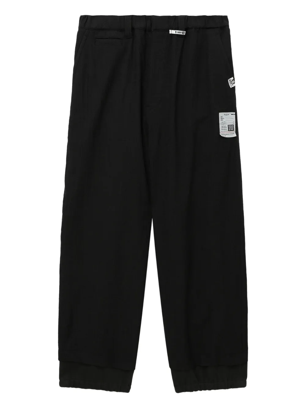 

Широкие брюки из шерсти Maison Mihara Yasuhiro, черный