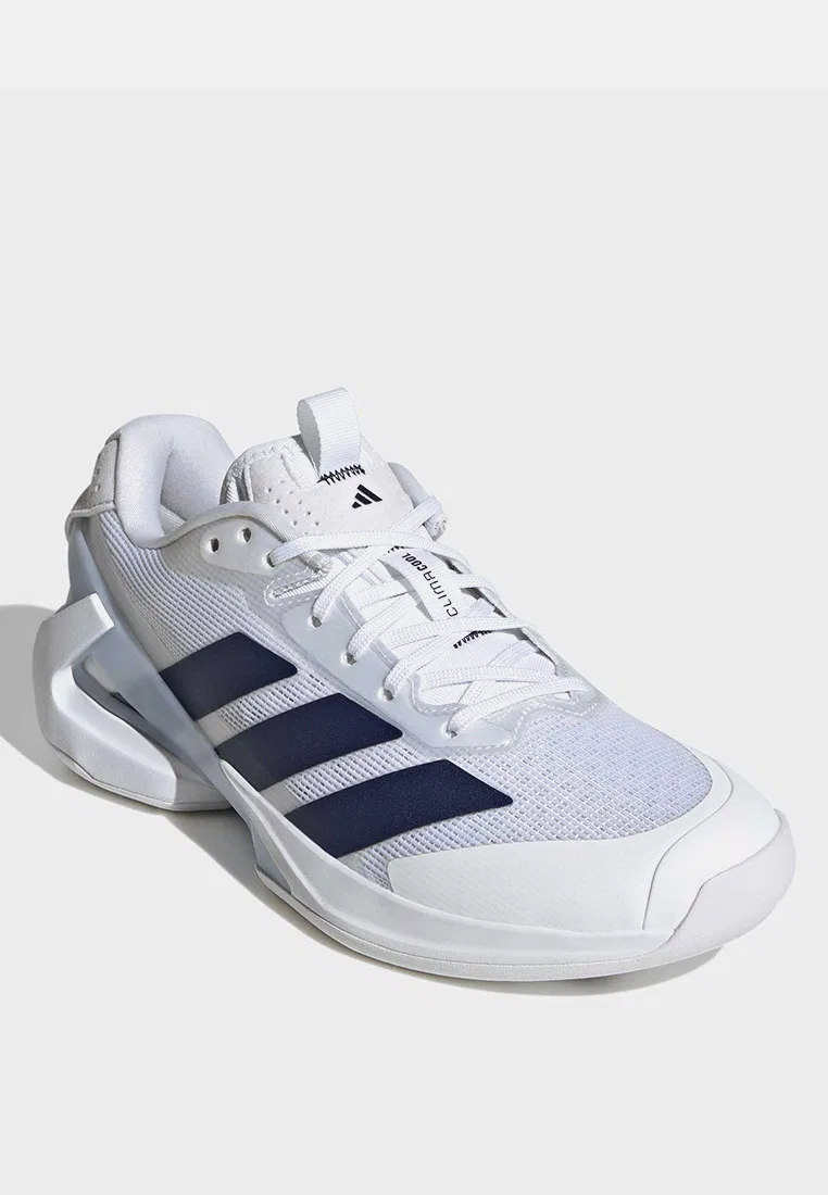 Кроссовки теннисные, Adizero Ubersonic 5, Adidas, белый/темно-синий — фото 2