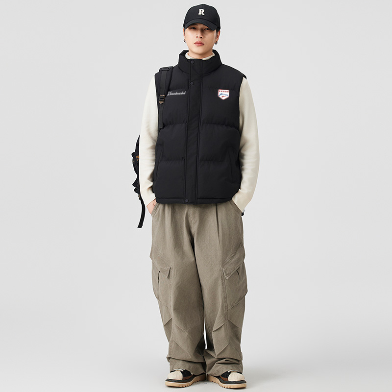 

Жилет Unisex Stand Collar утепленный с флисовой подкладкой WARRIOR, бежевый оранжевый