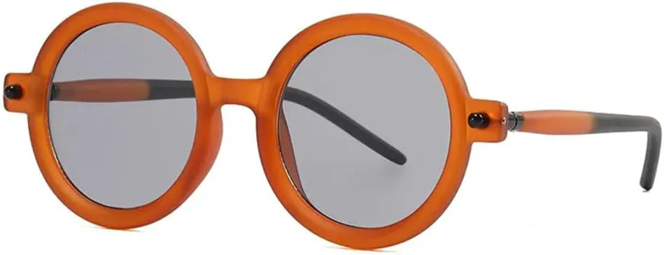 

Ретро-солнцезащитные очки большого размера круглой формы для женщин и мужчин, модные уличные очки для фотосессий и съемок, литературные солнцезащитные очки MTZJH, C4