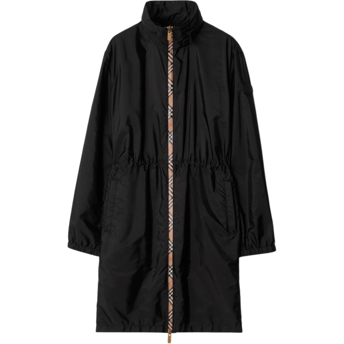 

Burberry Винтажная парка с клетчатой отделкой, Black