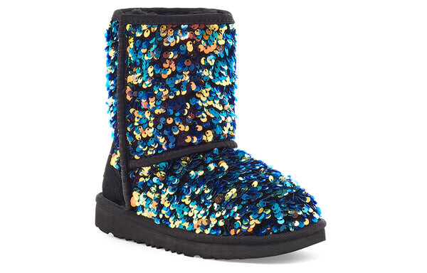 Кроссовки классические ii звездные пайетки Ugg, черный — фото 3