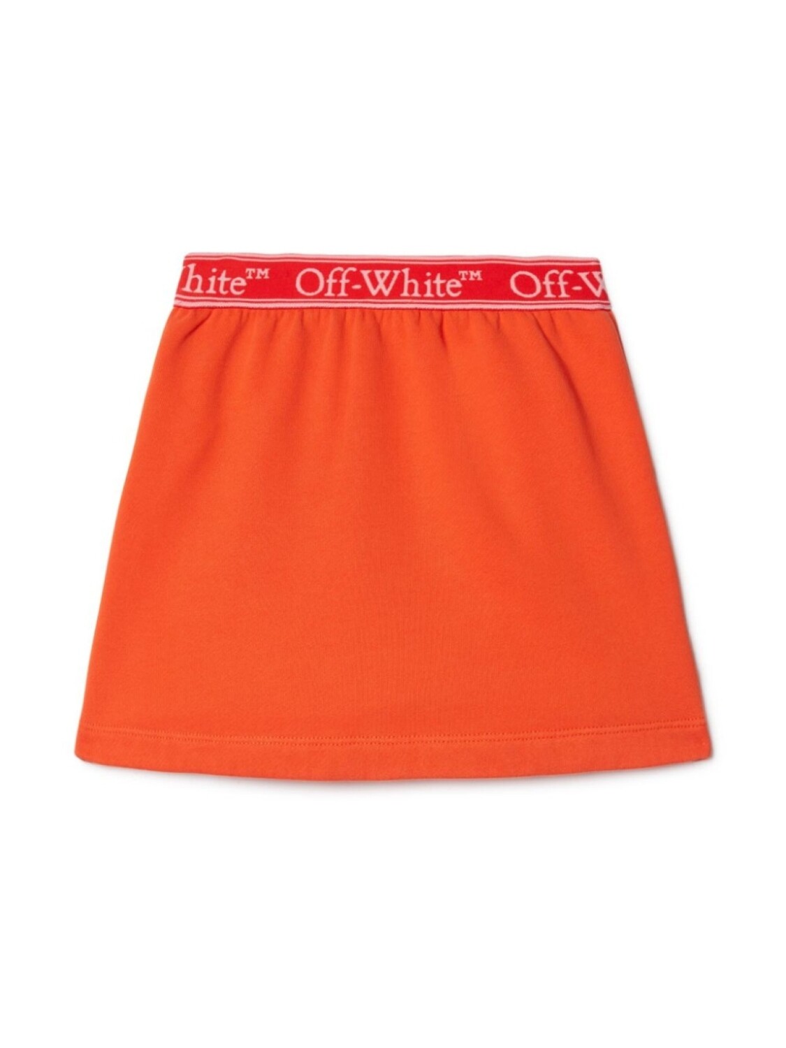 Юбка с логотипом на поясе Off-White Kids, оранжевый — фото 2