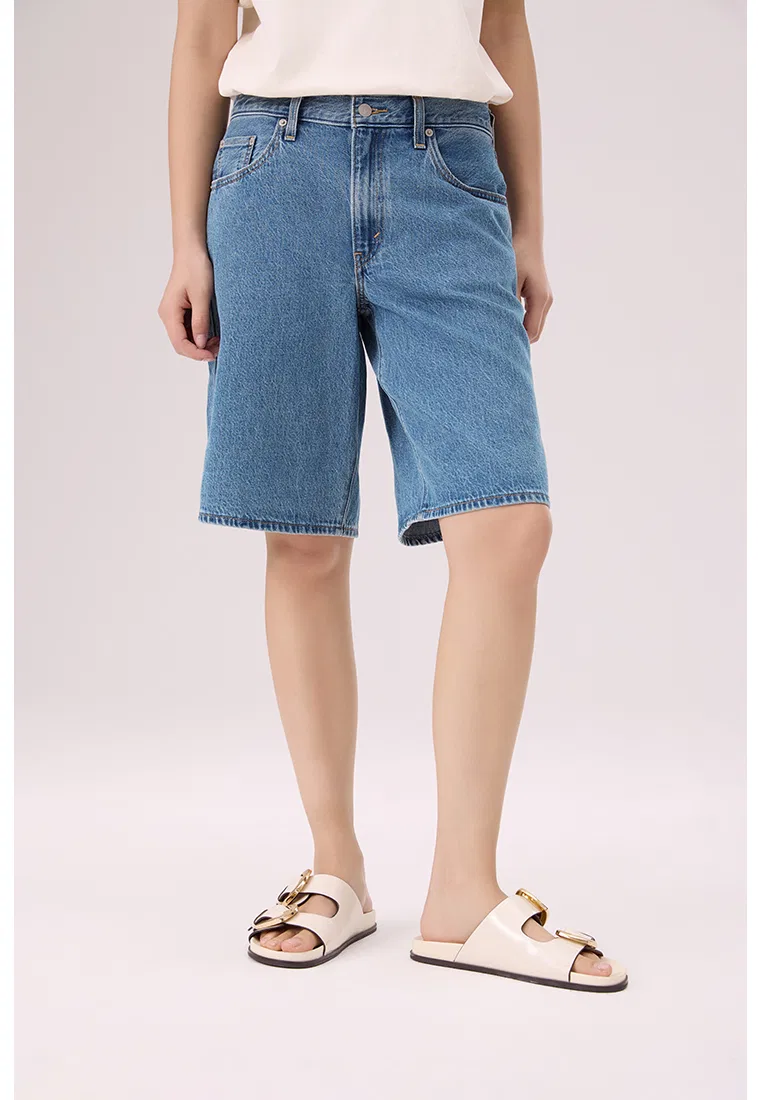 Джинсовые шорты, свободный крой, Levi's, мультиколор — фото 4