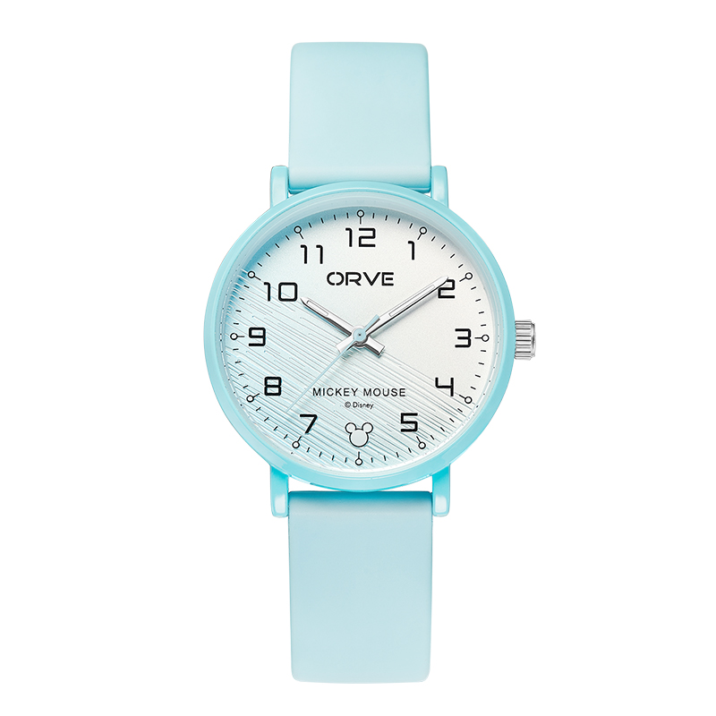 

Disney Часы Mickey Series Quartz Movement Silicone Strap Watch Unisex Pink Watch Dial