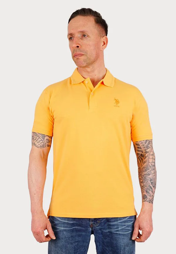 Рубашка-Поло с коротким рукавом и рисунком «аксель» U.S. Polo Assn., Orange