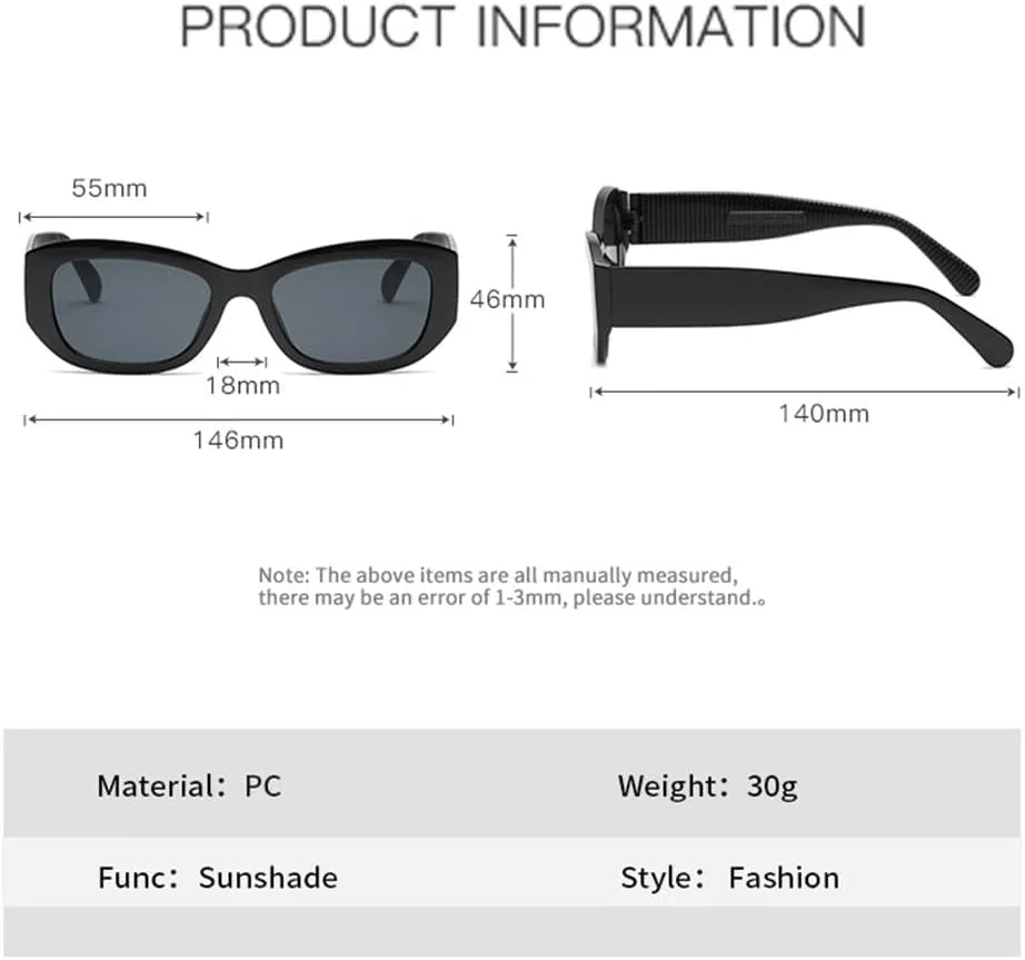 

Винтажные квадратные солнцезащитные очки 2027 года для женщин и мужчин, классические солнцезащитные очки с защитой от УФ-излучения UV400. Модные MTZJH, Black Brown